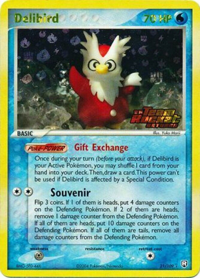 Delibird (21/109) (Stamped) [EX: Team Rocket Returns] - Comfy Hobbies