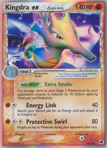 Kingdra ex (94/101) (Delta Species) [EX: Dragon Frontiers] - Comfy Hobbies