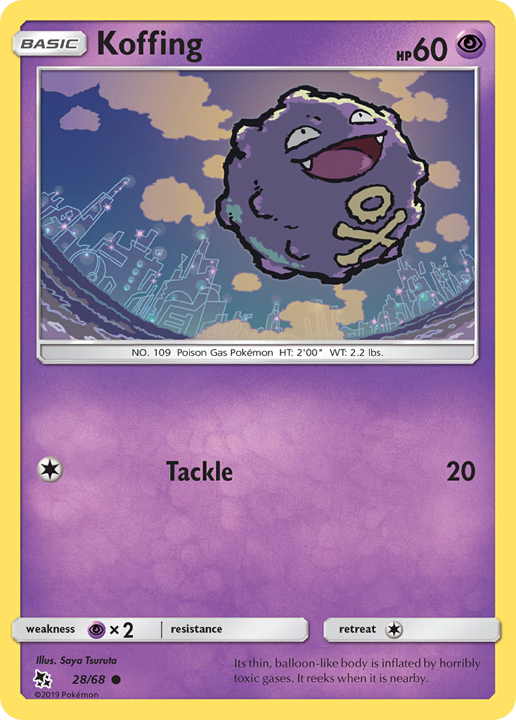 Koffing (28/68) [Sun & Moon: Hidden Fates] - Comfy Hobbies