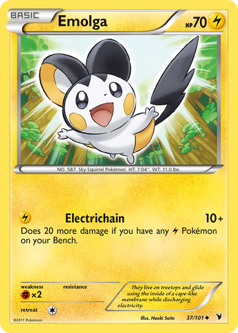 Emolga (37/101) [Black & White: Noble Victories] - Comfy Hobbies