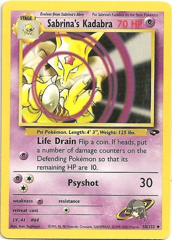 Sabrina's Kadabra (58/132) [Gym Challenge Unlimited] - Comfy Hobbies