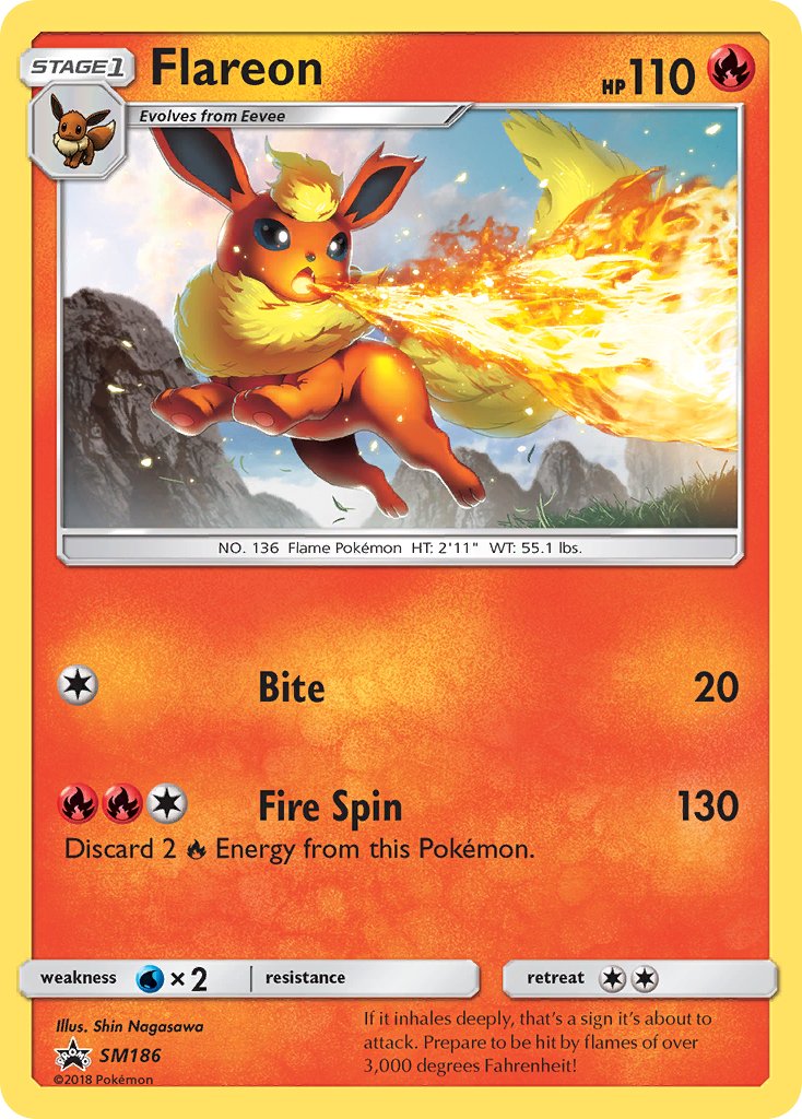 Flareon (SM186) [Sun & Moon: Black Star Promos] - Comfy Hobbies