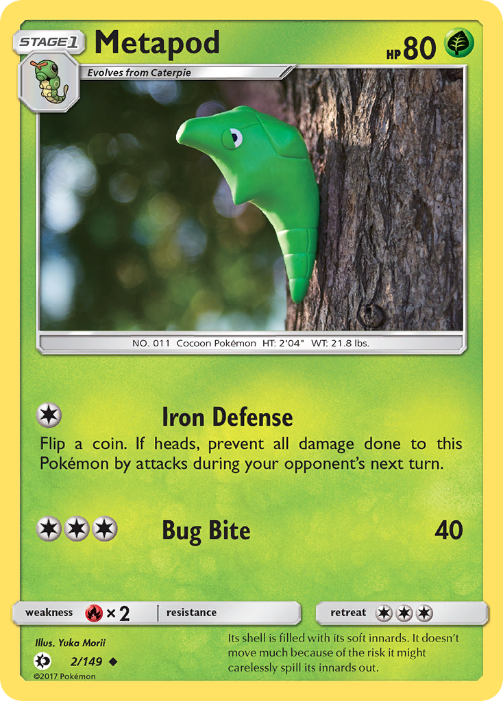 Metapod (2/149) [Sun & Moon: Base Set] - Comfy Hobbies