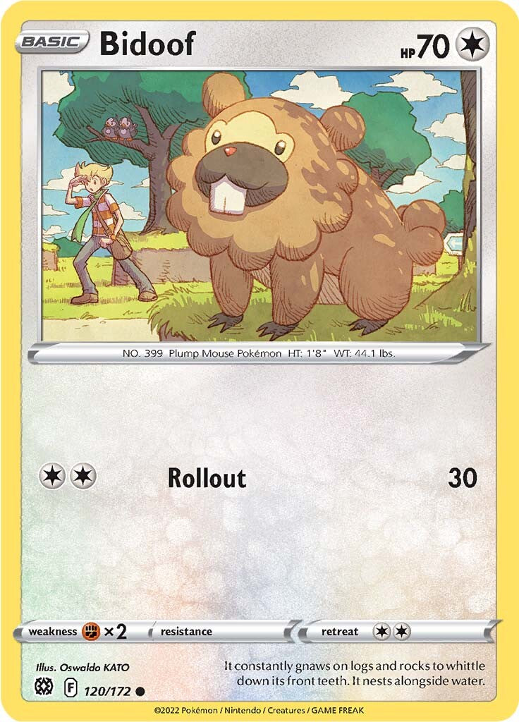 Bidoof (120/172) [Sword & Shield: Brilliant Stars] - Comfy Hobbies