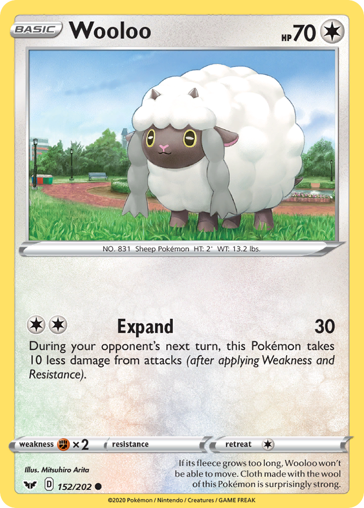 Wooloo (152/202) [Sword & Shield: Base Set] - Comfy Hobbies