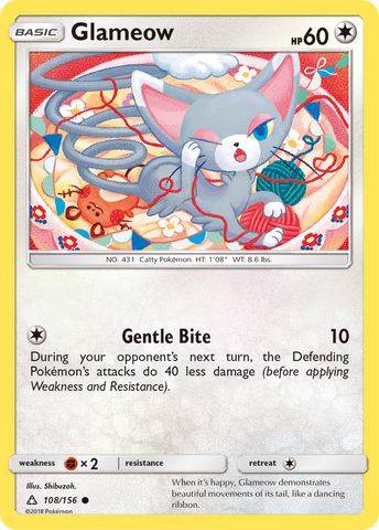 Glameow (108/156) [Sun & Moon: Ultra Prism] - Comfy Hobbies