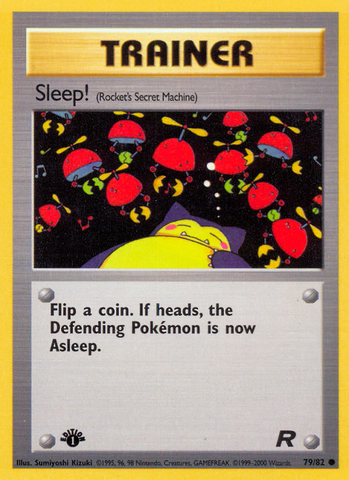 Sleep! (79/82) [Team Rocket 1st Edition] - Comfy Hobbies