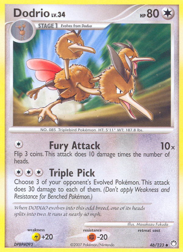 Dodrio (46/123) [Diamond & Pearl: Mysterious Treasures] - Comfy Hobbies