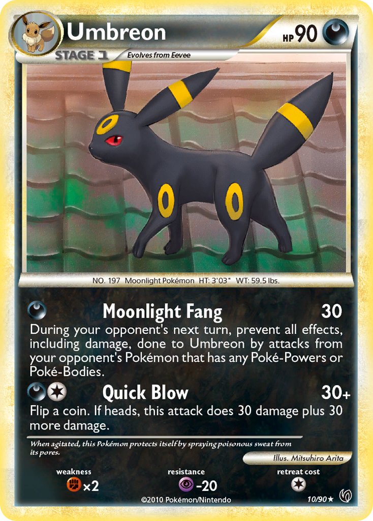 Umbreon (10/90) (Theme Deck Exclusive) [HeartGold & SoulSilver: Undaunted] - Comfy Hobbies