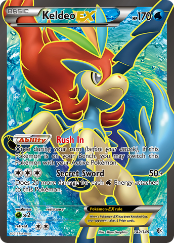 Keldeo EX (142/149) [Black & White: Boundaries Crossed] - Comfy Hobbies