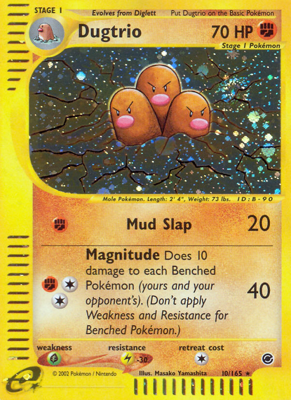 Dugtrio (10/165) [Expedition: Base Set] - Comfy Hobbies