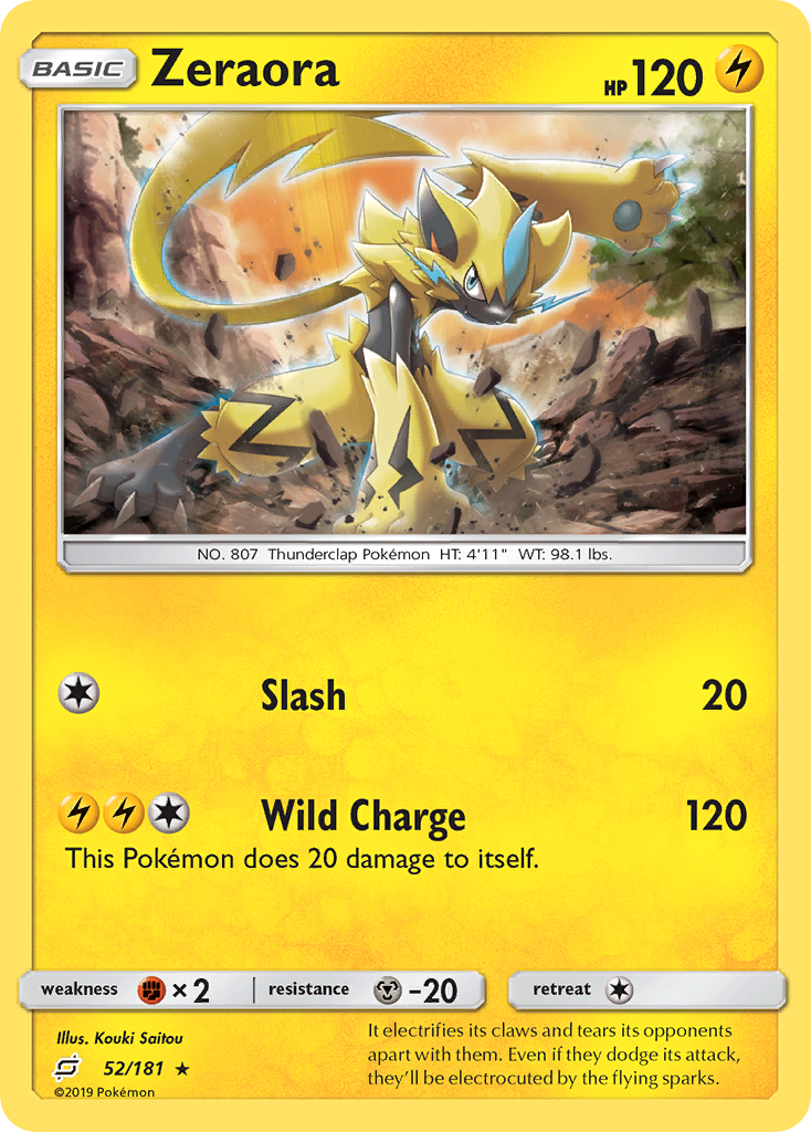 Zeraora (52/181) [Sun & Moon: Team Up] - Comfy Hobbies