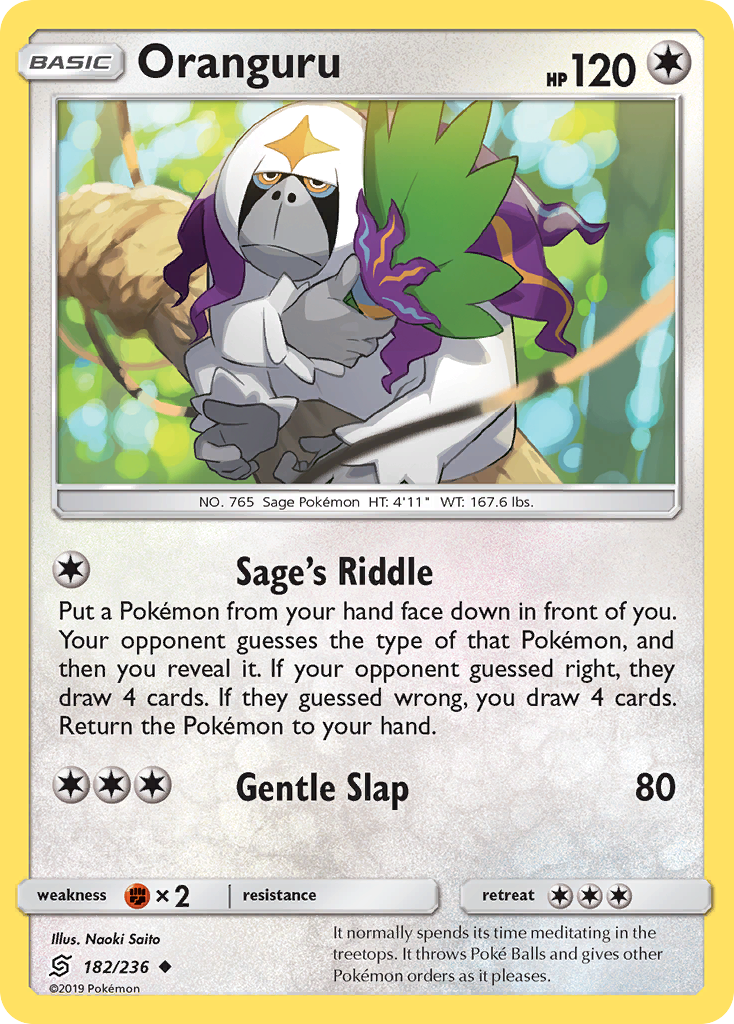 Oranguru (182/236) [Sun & Moon: Unified Minds] - Comfy Hobbies