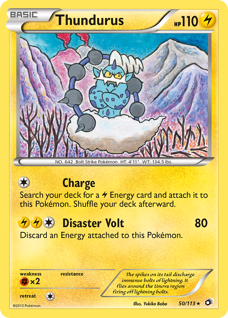 Thundurus (50/113) (Theme Deck Exclusive) [Black & White: Legendary Treasures] - Comfy Hobbies