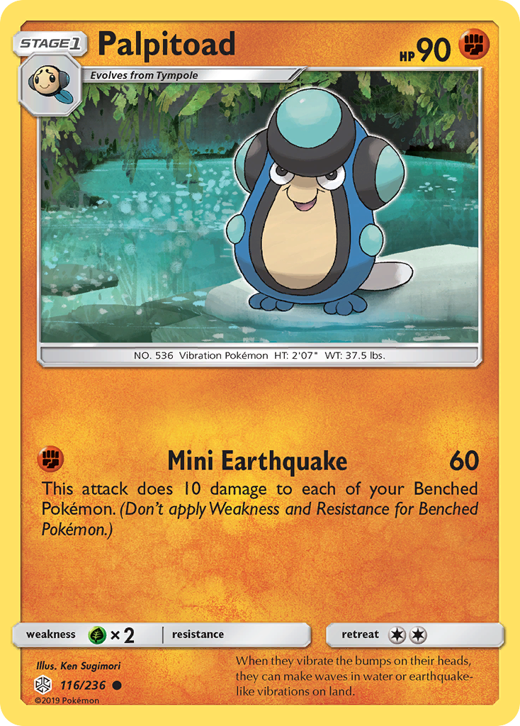 Palpitoad (116/236) [Sun & Moon: Cosmic Eclipse] - Comfy Hobbies
