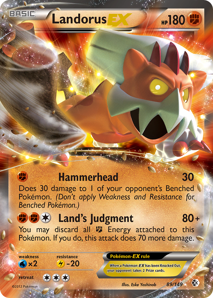 Landorus EX (89/149) [Black & White: Boundaries Crossed] - Comfy Hobbies