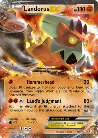 Landorus EX (89/149) [Black & White: Boundaries Crossed] - Comfy Hobbies