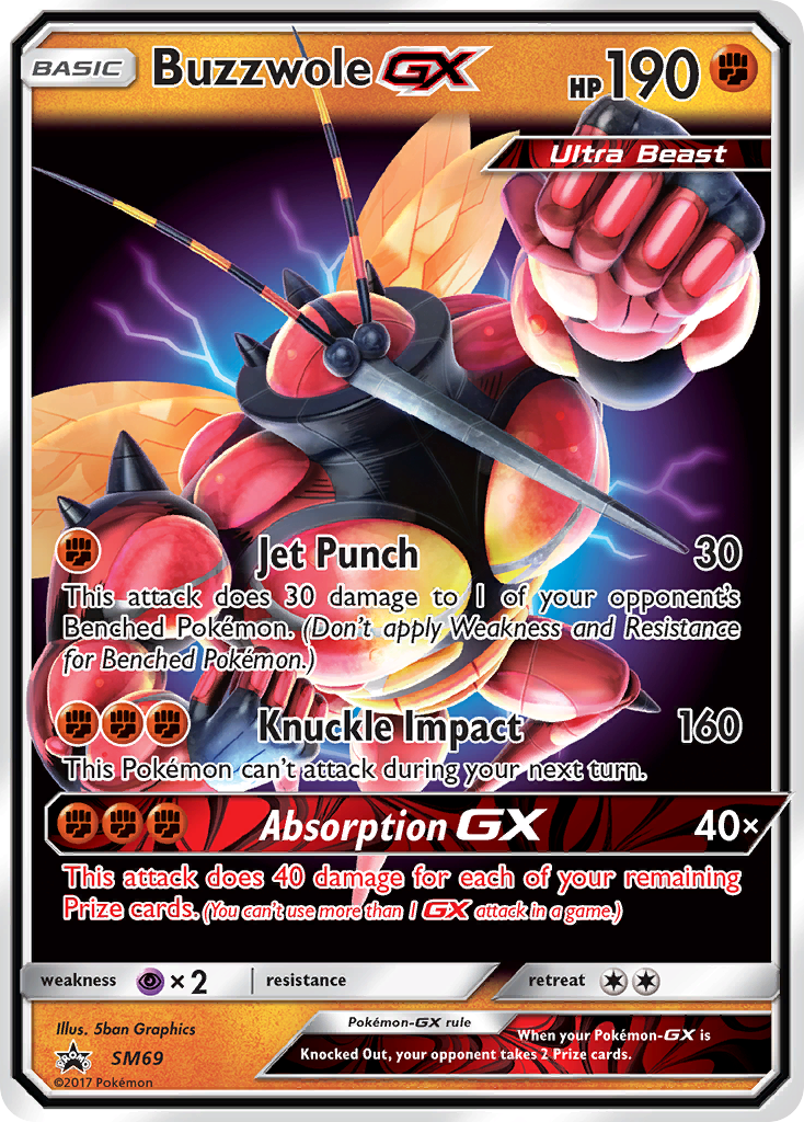 Buzzwole GX (SM69) [Sun & Moon: Black Star Promos] - Comfy Hobbies