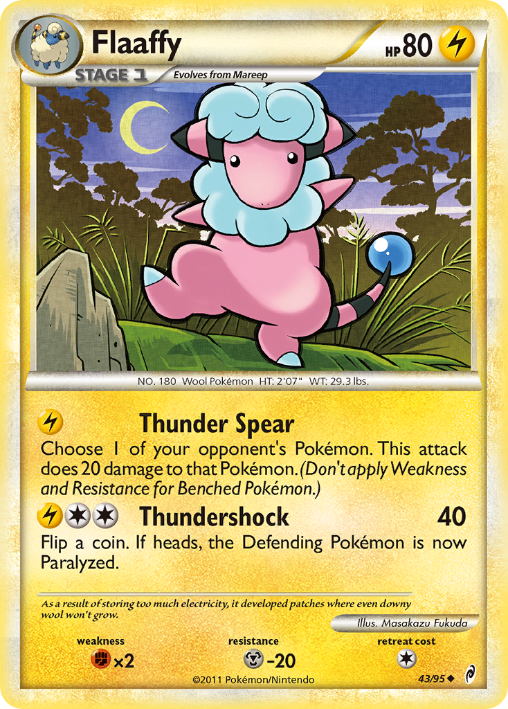 Flaaffy (43/95) [HeartGold & SoulSilver: Call of Legends] - Comfy Hobbies