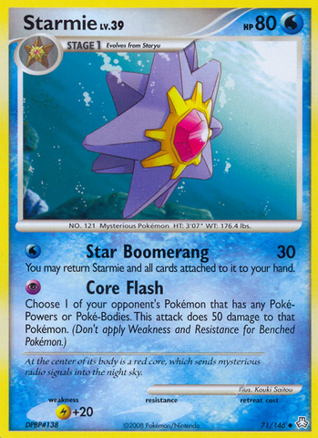 Starmie (71/146) [Diamond & Pearl: Legends Awakened] - Comfy Hobbies