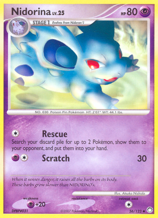 Nidorina (56/123) [Diamond & Pearl: Mysterious Treasures] - Comfy Hobbies