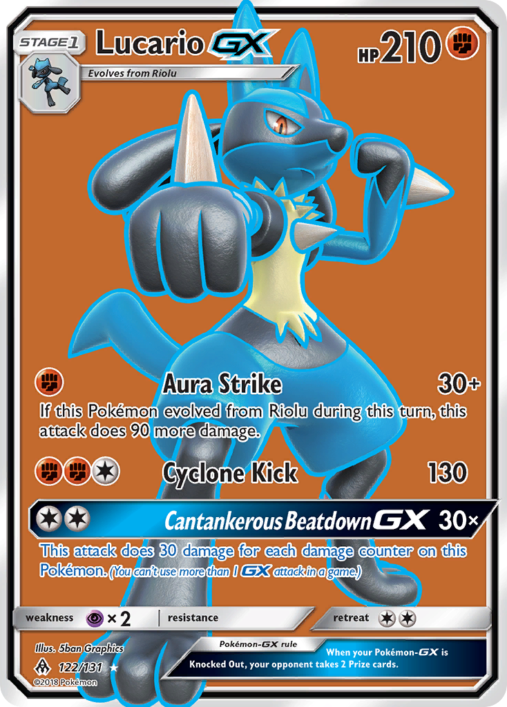 Lucario GX (122/131) [Sun & Moon: Forbidden Light] - Comfy Hobbies