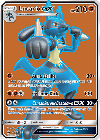 Lucario GX (122/131) [Sun & Moon: Forbidden Light] - Comfy Hobbies