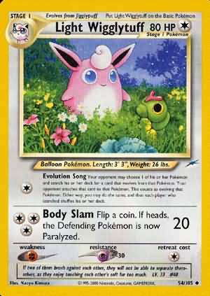 Light Wigglytuff (54/105) [Neo Destiny Unlimited] - Comfy Hobbies