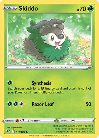 Skiddo (017/185) [Sword & Shield: Vivid Voltage] - Comfy Hobbies