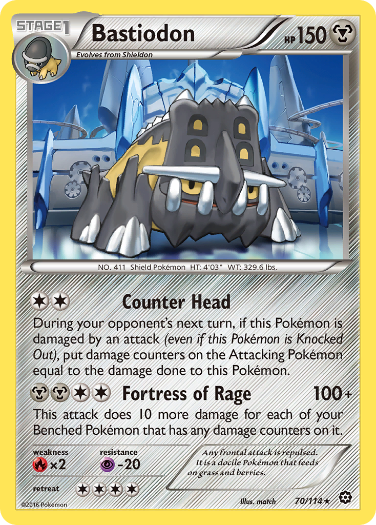 Bastiodon (70/114) [XY: Steam Siege] - Comfy Hobbies