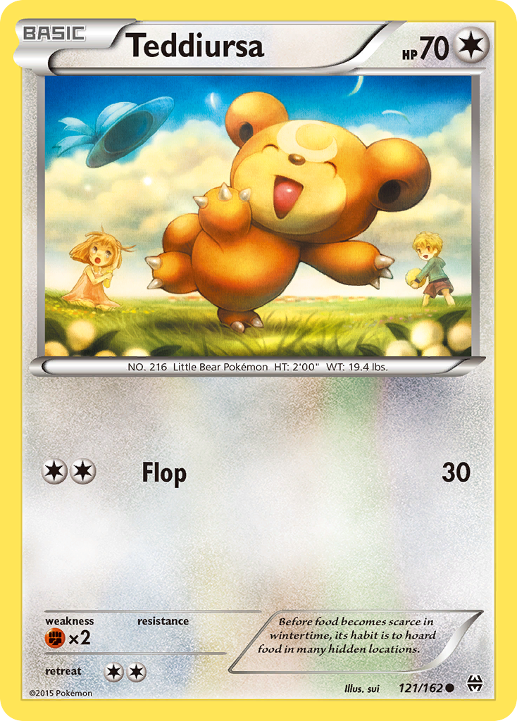 Teddiursa (121/162) [XY: BREAKthrough] - Comfy Hobbies