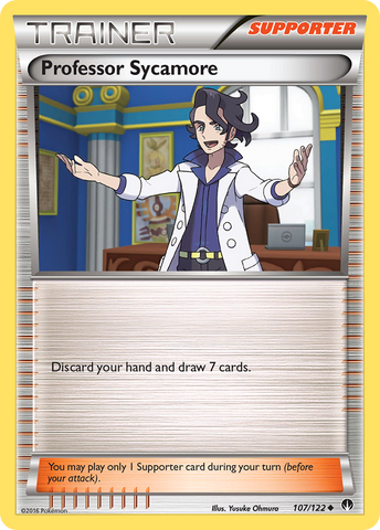 Professor Sycamore (107/122) [XY: BREAKpoint] - Comfy Hobbies