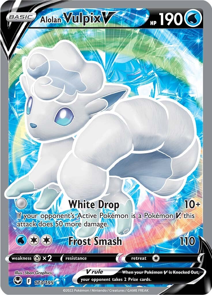 Alolan Vulpix V (173/195) [Sword & Shield: Silver Tempest] - Comfy Hobbies