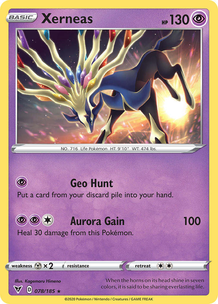 Xerneas (078/185) [Sword & Shield: Vivid Voltage] - Comfy Hobbies