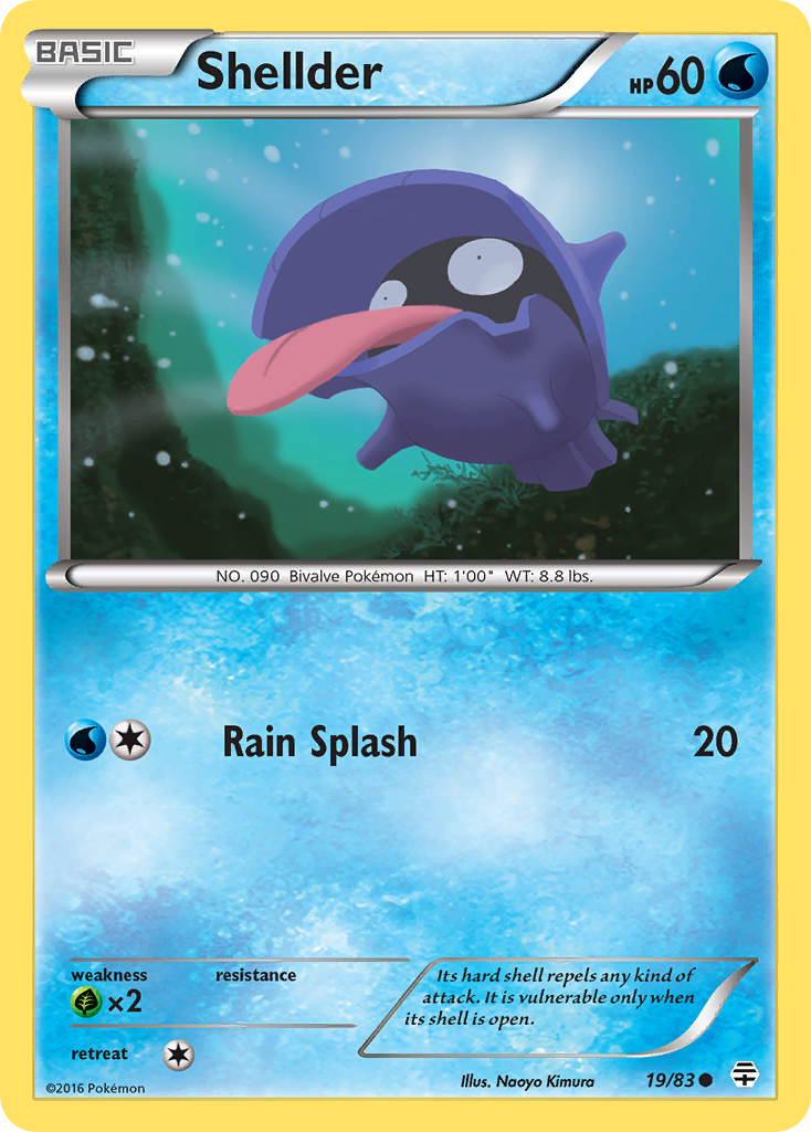 Shellder (19/83) [XY: Generations] - Comfy Hobbies