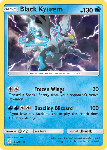 Black Kyurem (61/236) [Sun & Moon: Cosmic Eclipse] - Comfy Hobbies