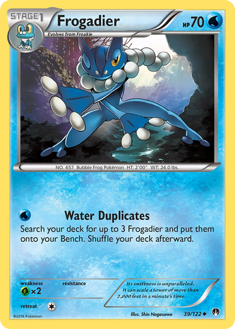 Frogadier (39/122) [XY: BREAKpoint] - Comfy Hobbies