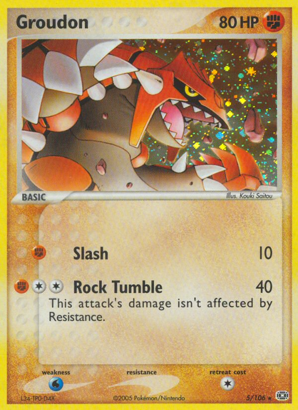Groudon (5/106) [EX: Emerald] - Comfy Hobbies