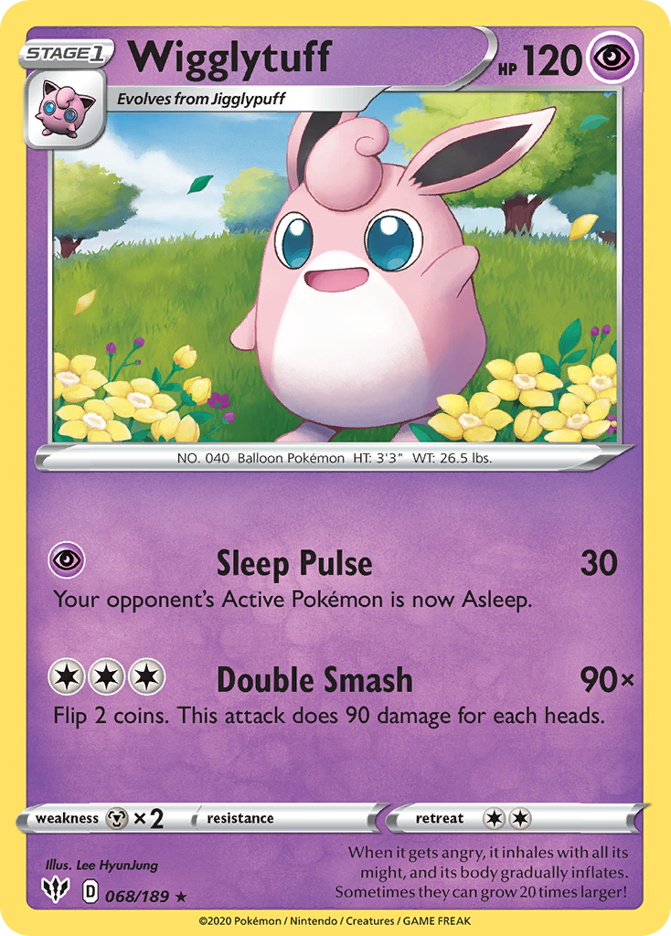 Wigglytuff (068/189) [Sword & Shield: Darkness Ablaze] - Comfy Hobbies