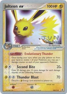 Jolteon ex (109/113) (Flyvees - Jun Hasebe) [World Championships 2007] - Comfy Hobbies