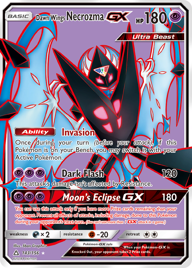 Dawn Wings Necrozma GX (143/156) [Sun & Moon: Ultra Prism] - Comfy Hobbies