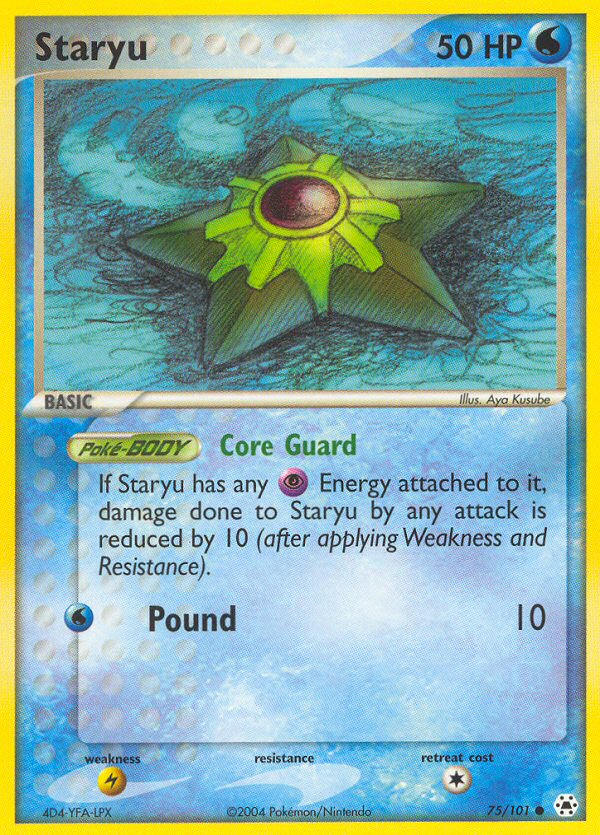 Staryu (75/101) [EX: Hidden Legends] - Comfy Hobbies