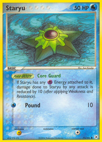 Staryu (75/101) [EX: Hidden Legends] - Comfy Hobbies