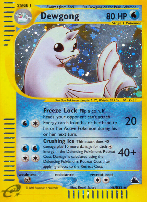 Dewgong (H6/H32) [Skyridge] - Comfy Hobbies