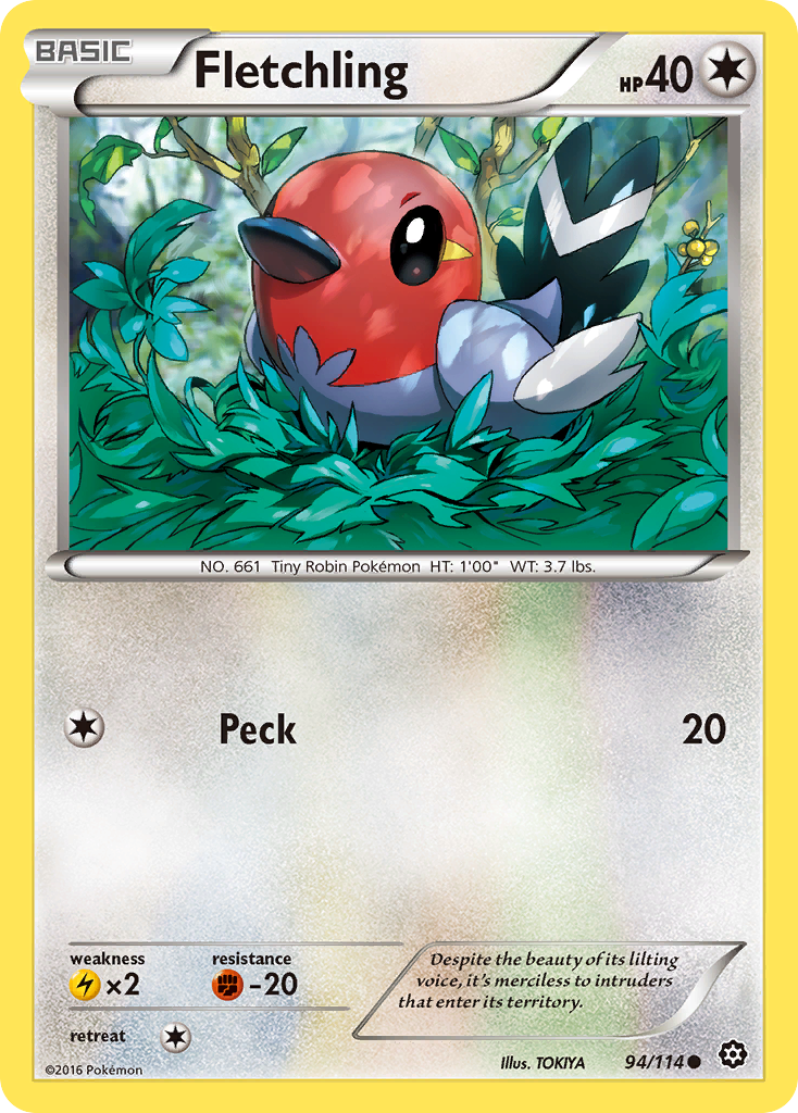 Fletchling (94/114) [XY: Steam Siege] - Comfy Hobbies