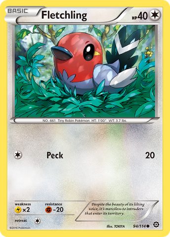 Fletchling (94/114) [XY: Steam Siege] - Comfy Hobbies