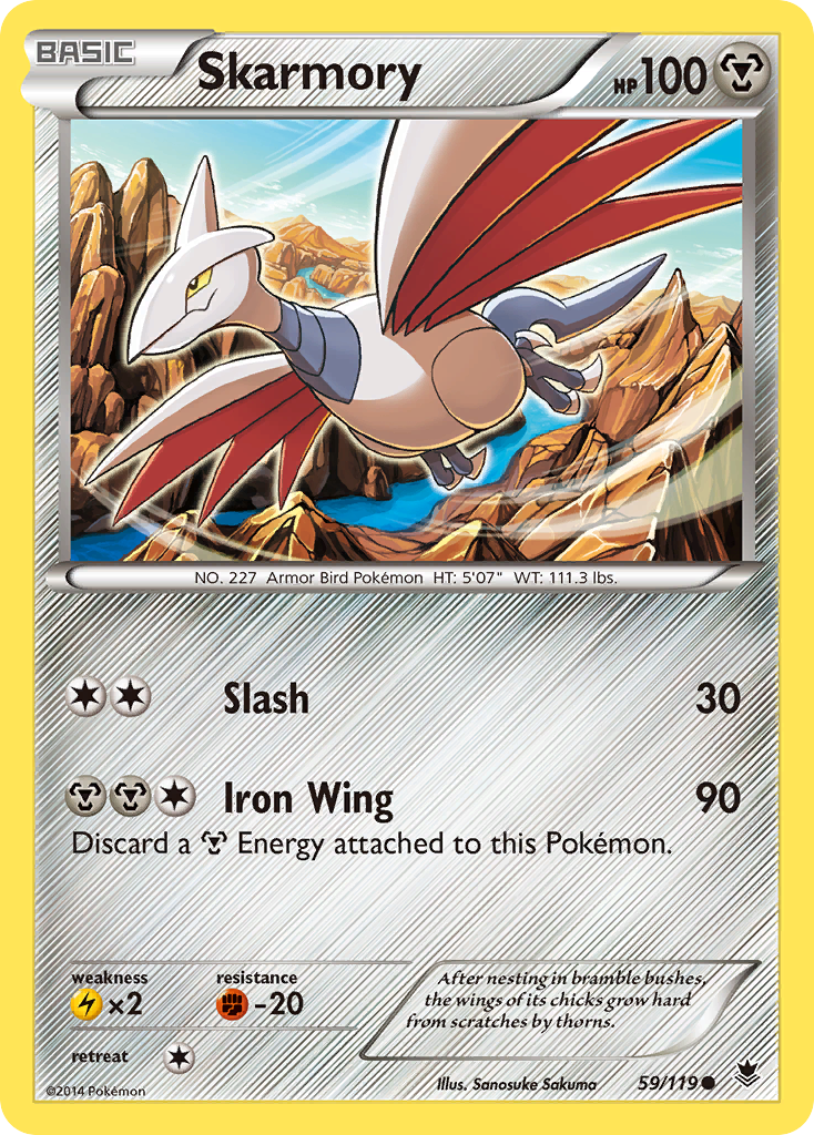 Skarmory (59/119) [XY: Phantom Forces] - Comfy Hobbies