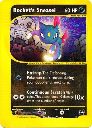 Rocket's Sneasel (5) (Winner) [Best of Promos] - Comfy Hobbies