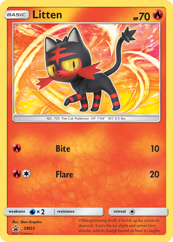 Litten (SM23) [Sun & Moon: Black Star Promos] - Comfy Hobbies