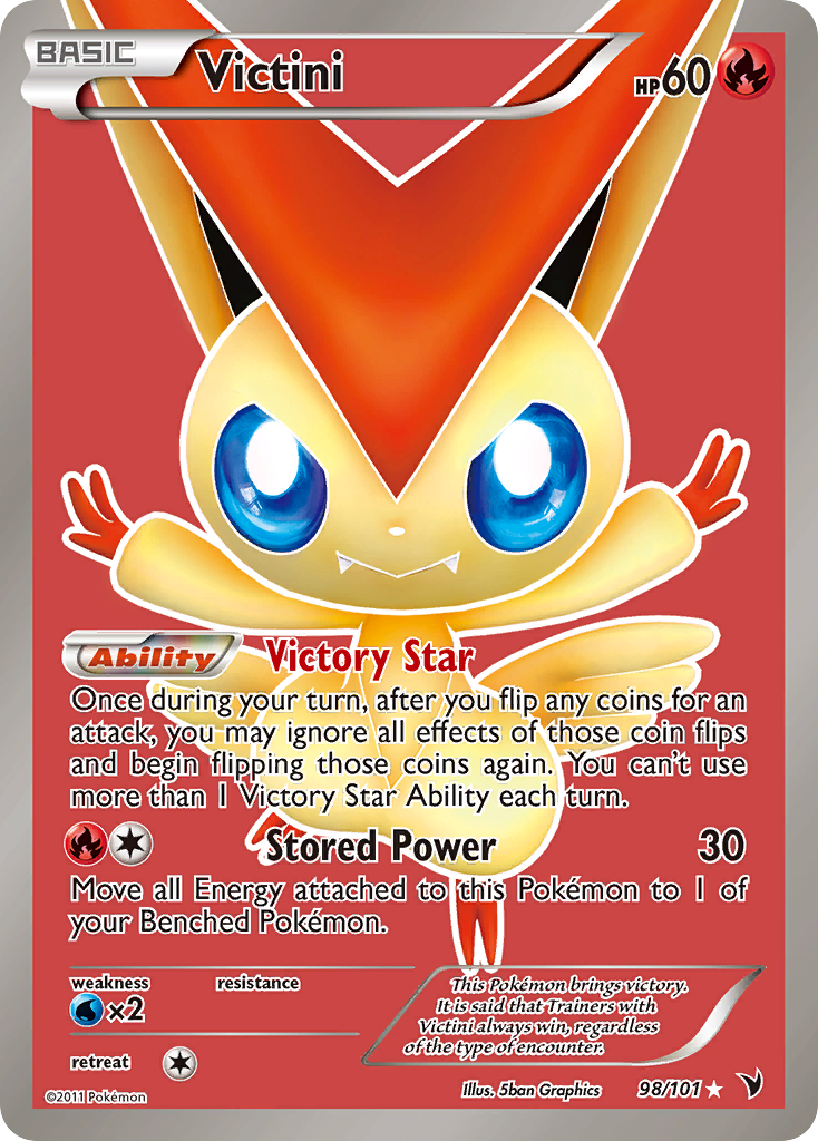 Victini (98/101) [Black & White: Noble Victories] - Comfy Hobbies